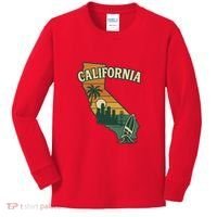 California Retro Kids Long Sleeve Shirt thumb 0