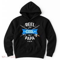 Cute Reel Cool Papa Cute Fishing Dad Birthday Gift Hoodie thumb 0