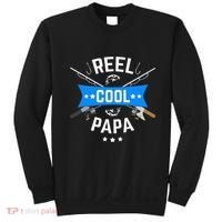 Cute Reel Cool Papa Cute Fishing Dad Birthday Gift Sweatshirt thumb 0