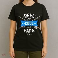 Cute Reel Cool Papa Cute Fishing Dad Birthday Gift T-Shirt thumb 4