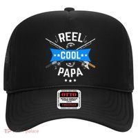 Cute Reel Cool Papa Cute Fishing Dad Birthday Gift Hat thumb 0