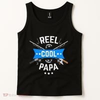Cute Reel Cool Papa Cute Fishing Dad Birthday Gift Tank Top thumb 2