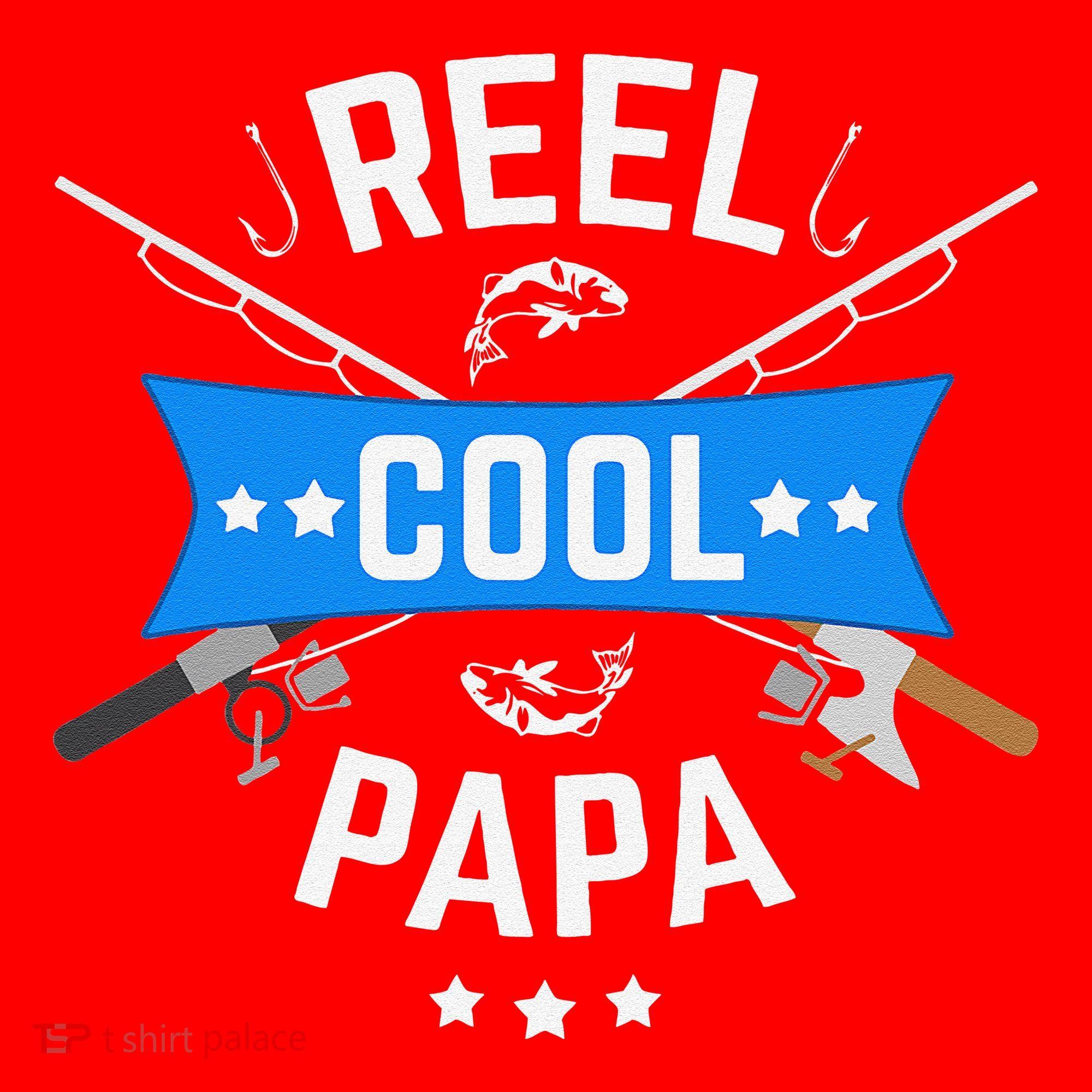 Cute Reel Cool Papa Cute Fishing Dad Birthday Gift Santa Hat