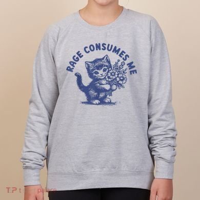 Cat Rage Consumes Me Women's Sweatshirt
