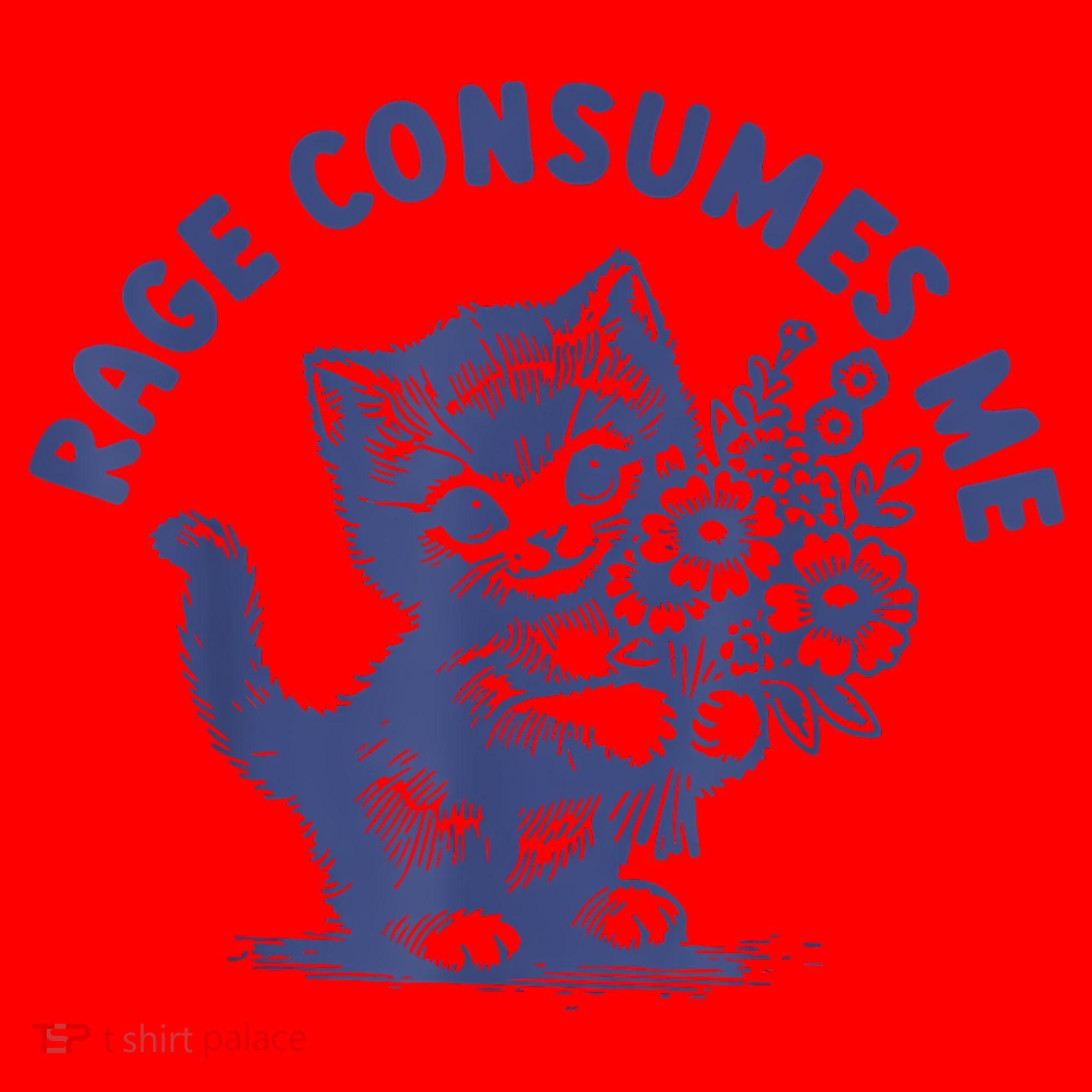 Cat Rage Consumes Me Santa Hat