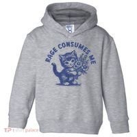 Cat Rage Consumes Me Toddler Hoodie thumb 0
