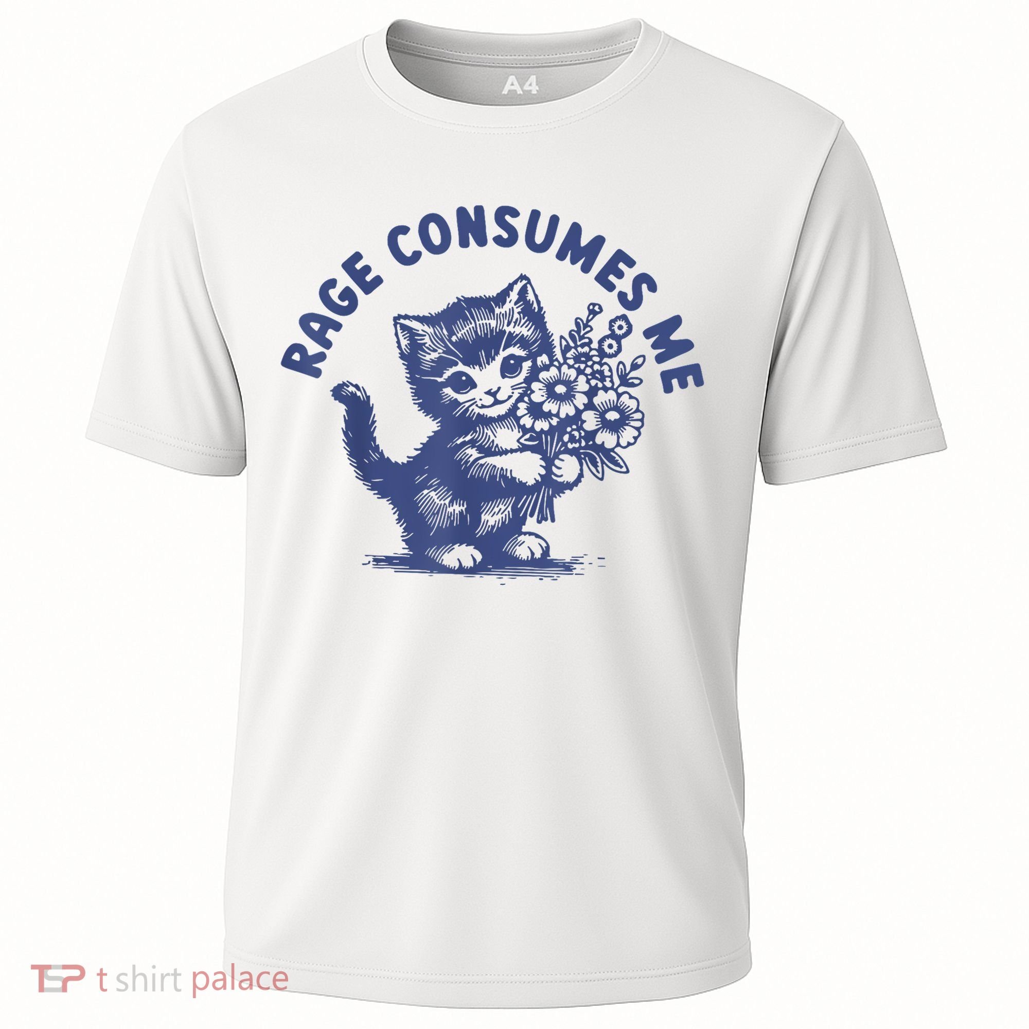 Cat Rage Consumes Me Cooling Performance Crew T-Shirt