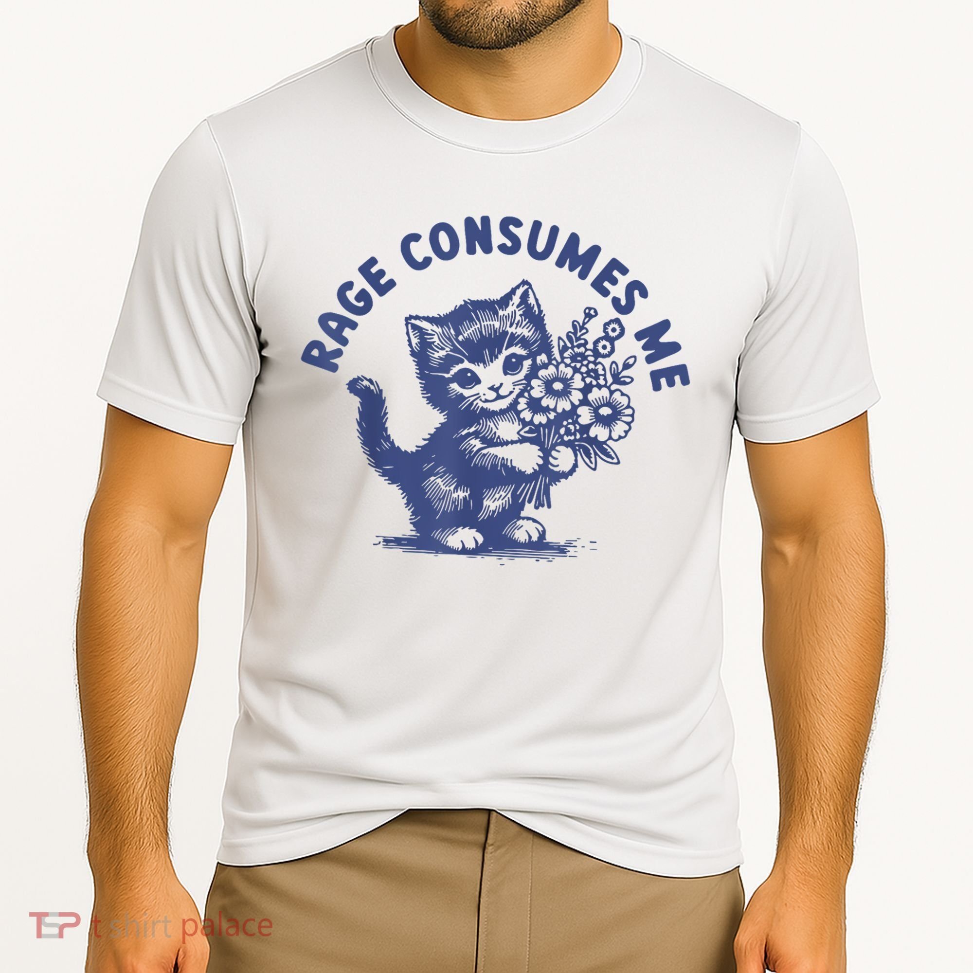 Cat Rage Consumes Me Cooling Performance Crew T-Shirt