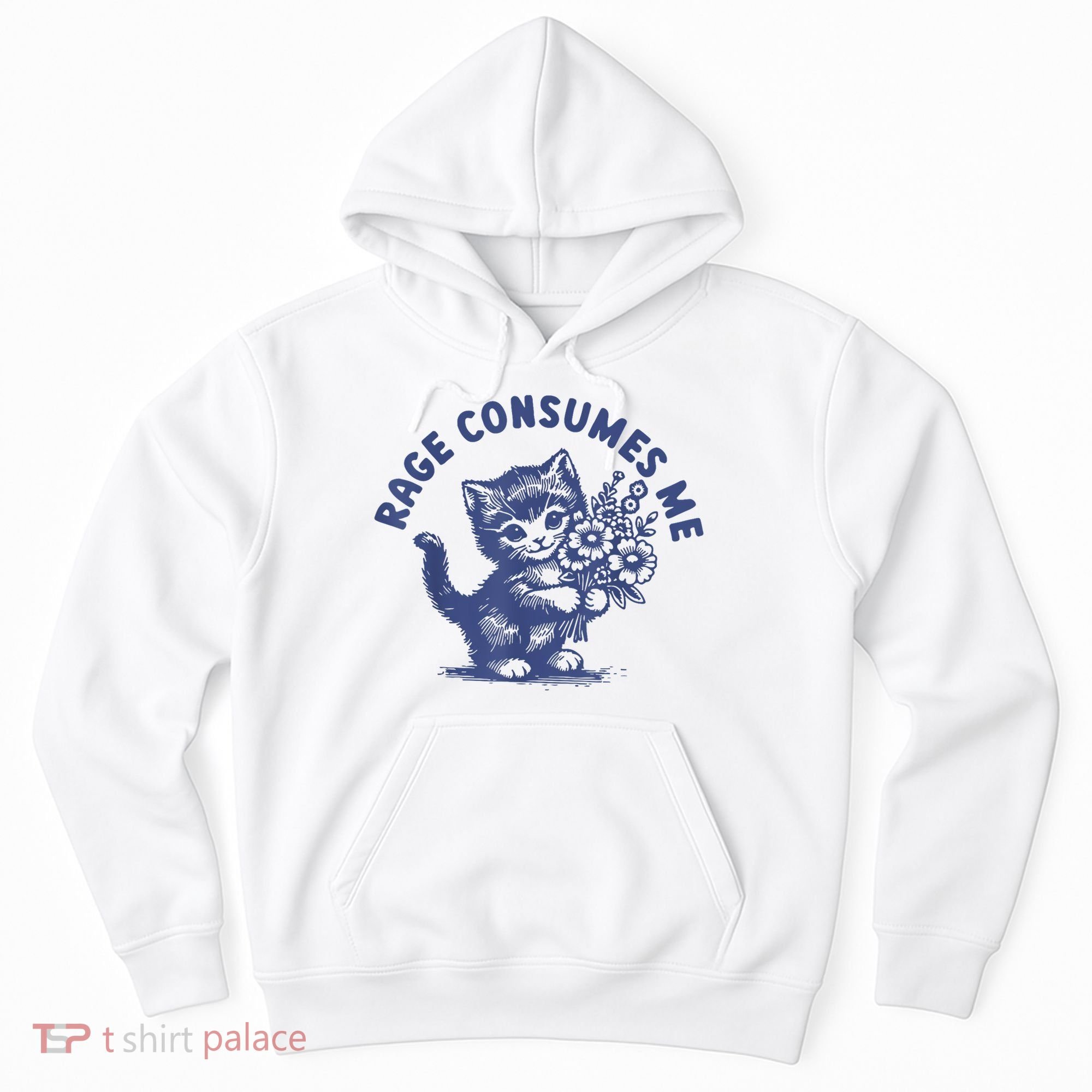 Cat Rage Consumes Me Hoodie
