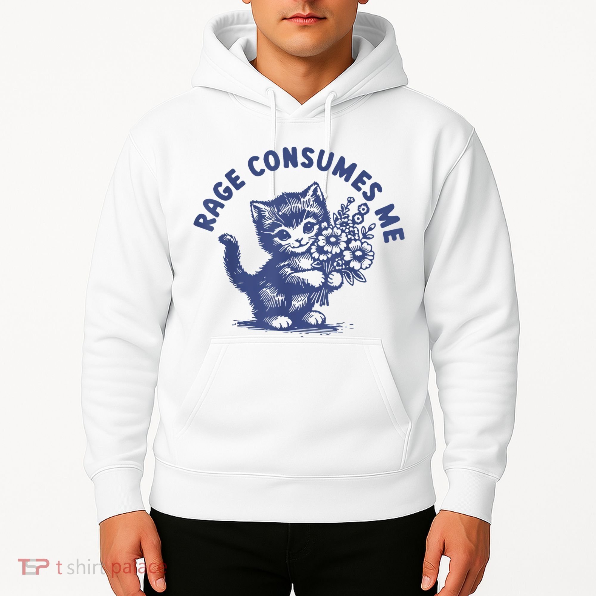 Cat Rage Consumes Me Hoodie