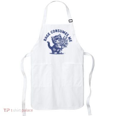 Cat Rage Consumes Me Apron