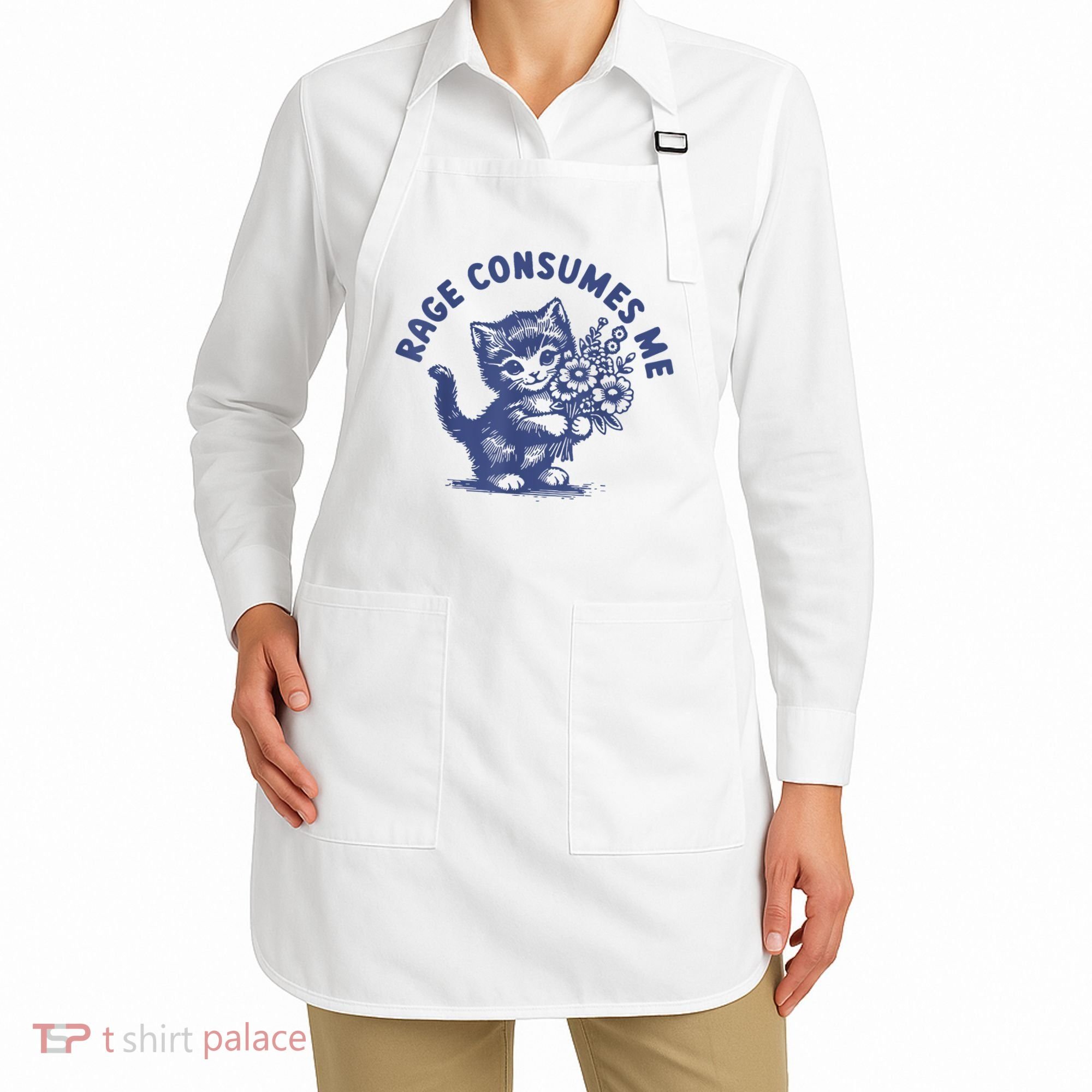 Cat Rage Consumes Me Apron