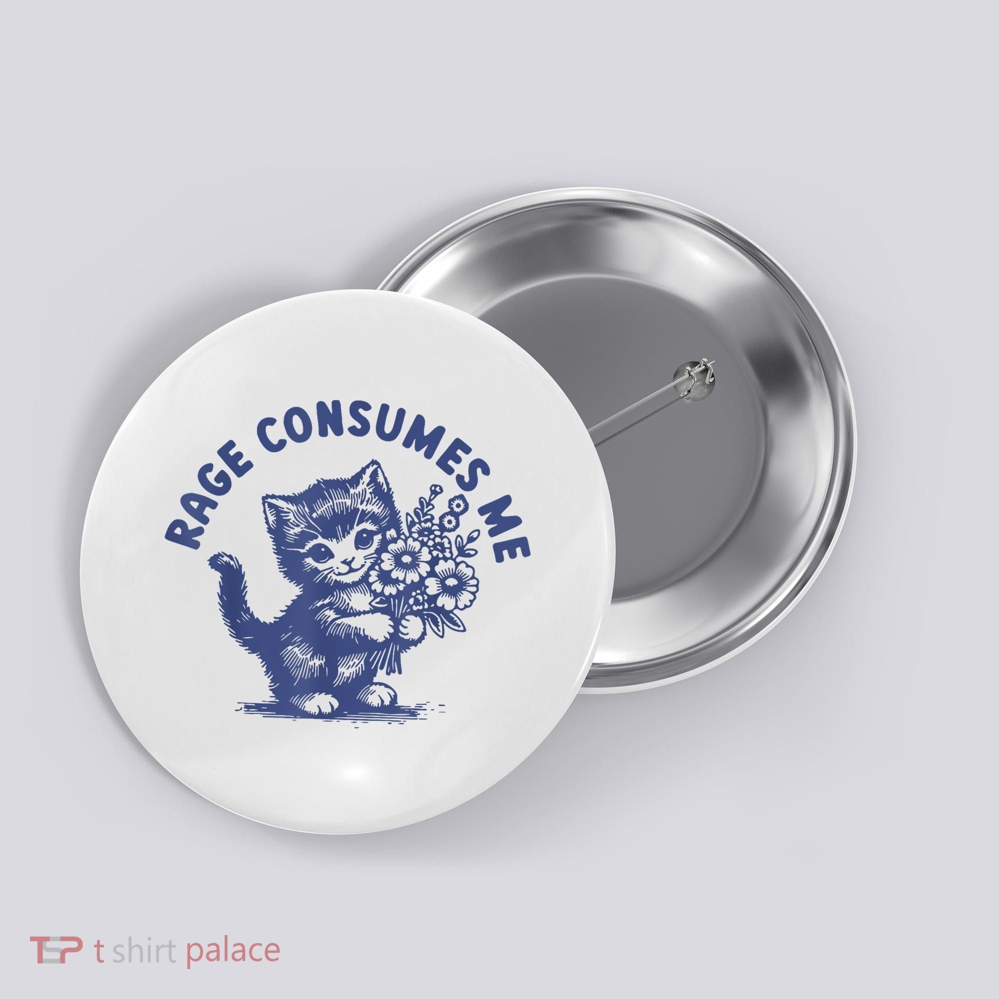 Cat Rage Consumes Me Button