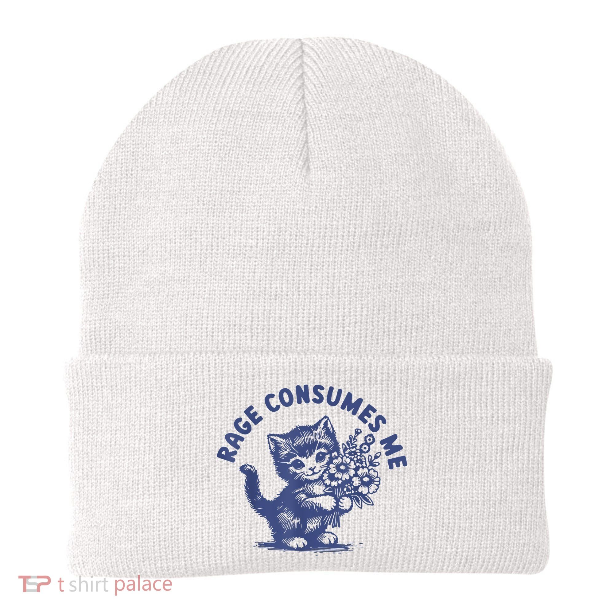 Cat Rage Consumes Me Beanie