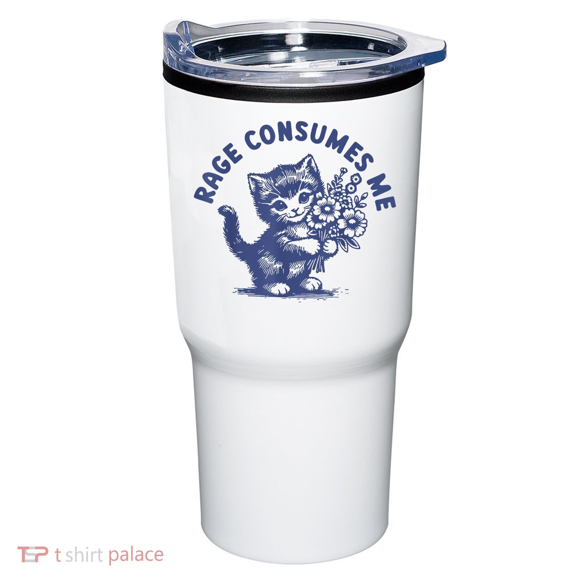 Cat Rage Consumes Me Tumbler