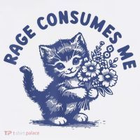 Cat Rage Consumes Me Mousepad thumb 1