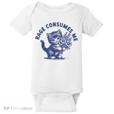 Cat Rage Consumes Me Baby Bodysuit