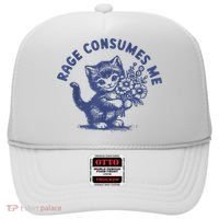 Cat Rage Consumes Me Hat thumb 0