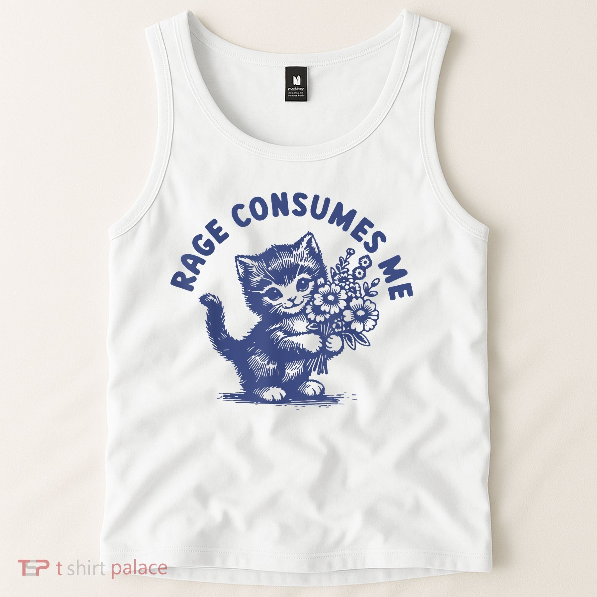 Cat Rage Consumes Me Tank Top