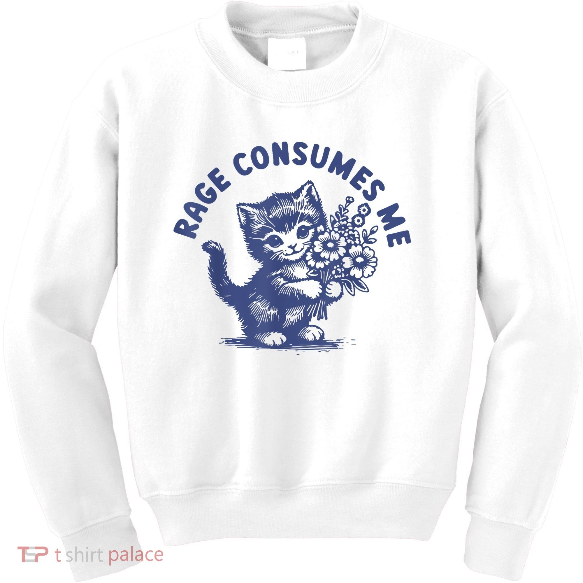 Cat Rage Consumes Me Kids Sweatshirt