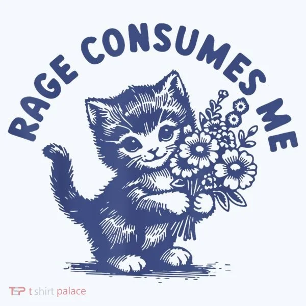 Cat Rage Consumes Me Kids Long Sleeve Shirt