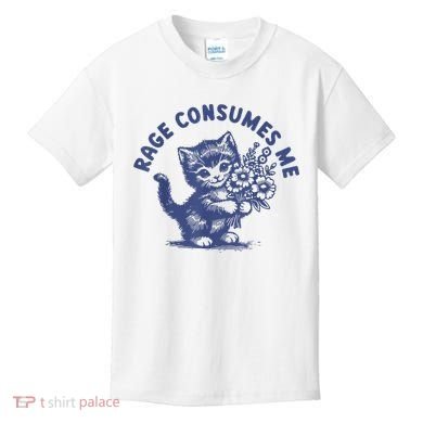 Cat Rage Consumes Me Kids T-Shirt