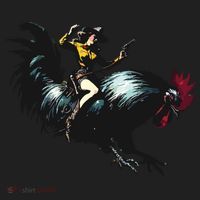 Cowgirl Riding Chicken Funny Retro Rodeo Rooster Women's Sweatshirt thumb 2