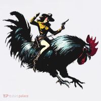Cowgirl Riding Chicken Funny Retro Rodeo Rooster Visor thumb 3