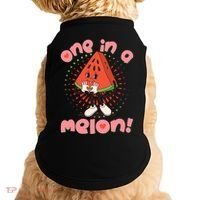 Cute Retro Cartoon Watermelon One In A Melon Doggie Tank thumb 0