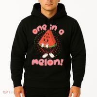 Cute Retro Cartoon Watermelon One In A Melon Hoodie thumb 2
