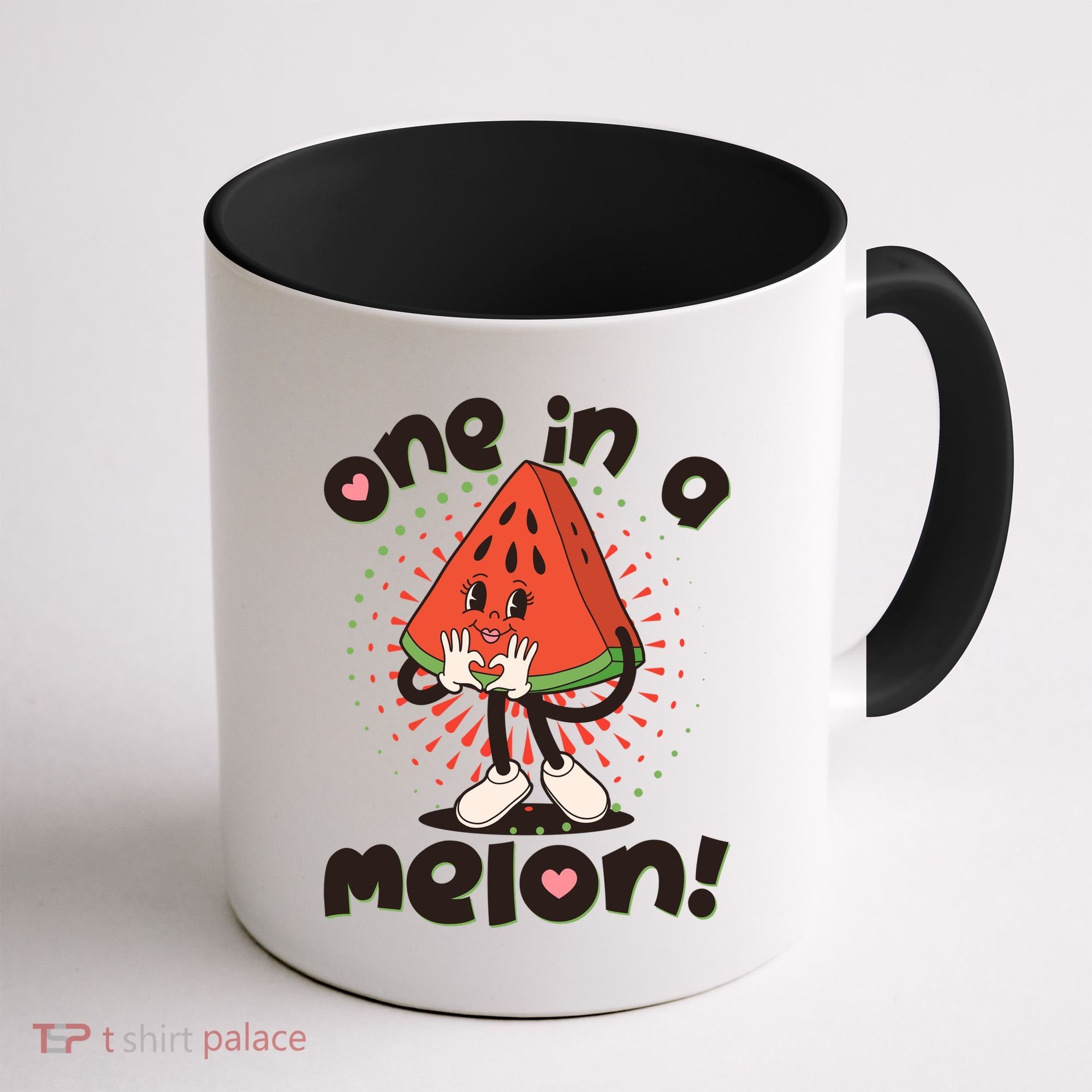 Cute Retro Cartoon Watermelon One In A Melon Coffee Mug