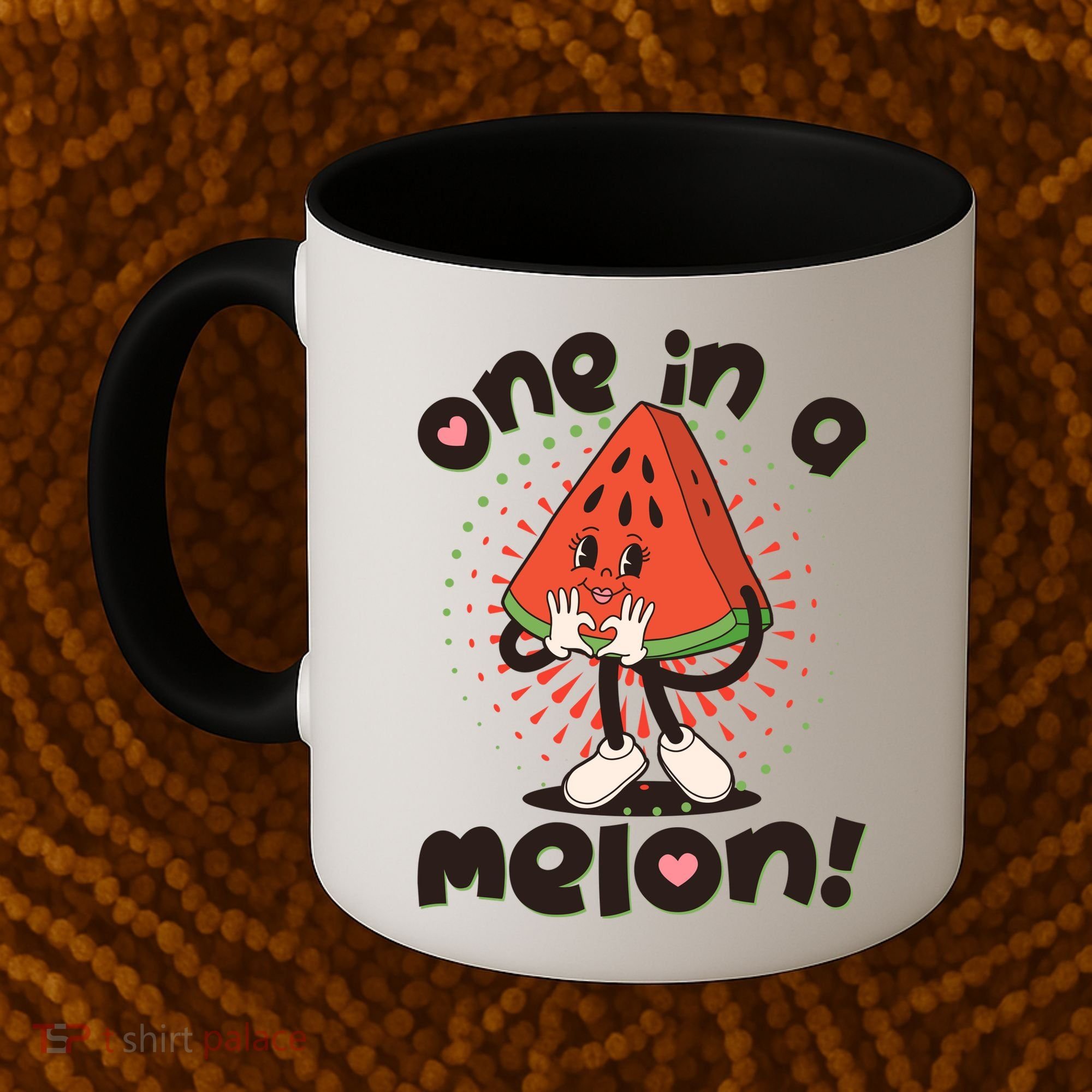 Cute Retro Cartoon Watermelon One In A Melon Coffee Mug