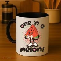 Cute Retro Cartoon Watermelon One In A Melon Coffee Mug thumb 4
