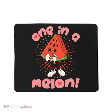Cute Retro Cartoon Watermelon One In A Melon Mousepad