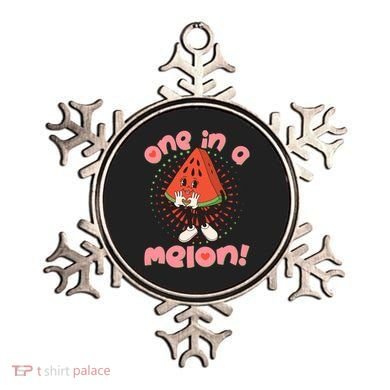 Cute Retro Cartoon Watermelon One In A Melon Ornament