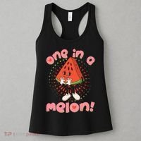 Cute Retro Cartoon Watermelon One In A Melon Women's Tank Top thumb 3