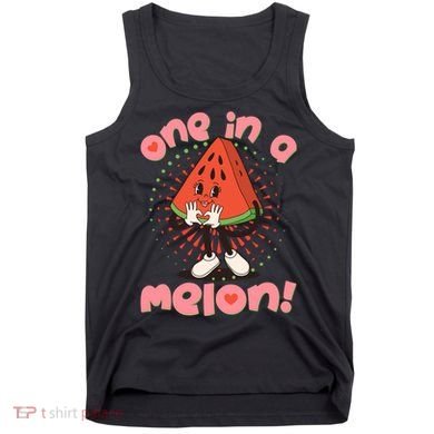 Cute Retro Cartoon Watermelon One In A Melon Tank Top