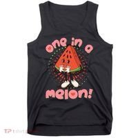 Cute Retro Cartoon Watermelon One In A Melon Tank Top thumb 0