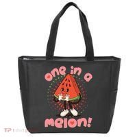 Cute Retro Cartoon Watermelon One In A Melon Tote Bag thumb 0