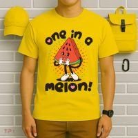 Cute Retro Cartoon Watermelon One In A Melon T-Shirt thumb 6
