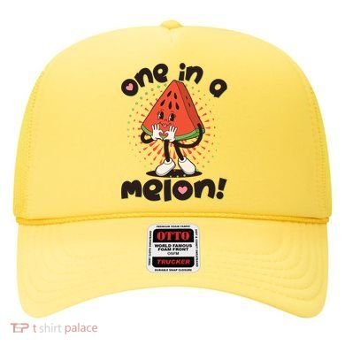 Cute Retro Cartoon Watermelon One In A Melon Hat