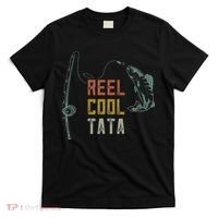 Cute Reel Cool Tata Fishing Fun Fathers Day Indian Grandpa T-Shirt thumb 0