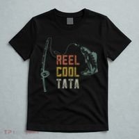 Cute Reel Cool Tata Fishing Fun Fathers Day Indian Grandpa T-Shirt thumb 5