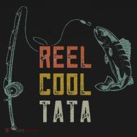 Cute Reel Cool Tata Fishing Fun Fathers Day Indian Grandpa T-Shirt thumb 7