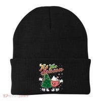 Cute Retro Cartoon Christmas Tis The Season Beanie thumb 0