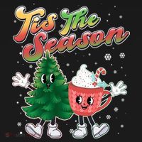 Cute Retro Cartoon Christmas Tis The Season Baby Bodysuit thumb 2