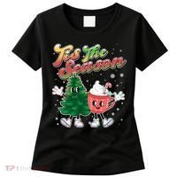 Cute Retro Cartoon Christmas Tis The Season Women's T-Shirt thumb 0
