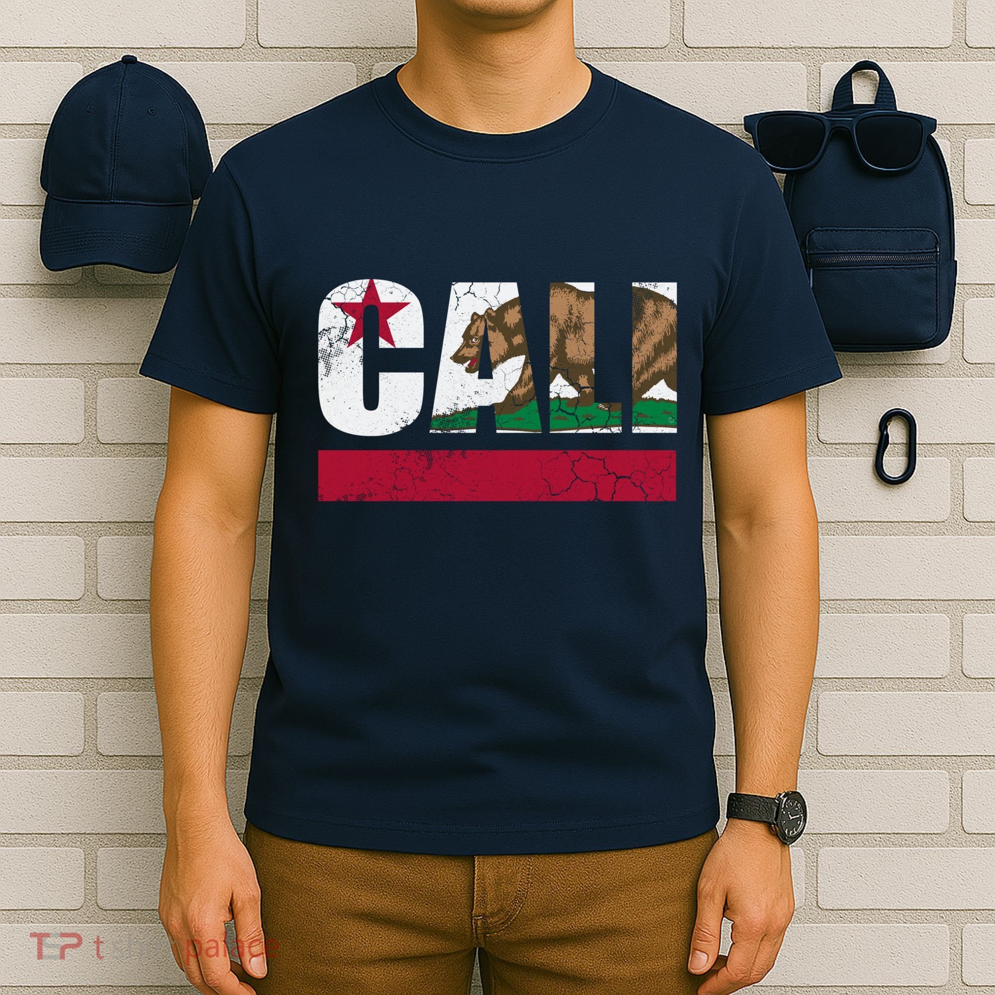 California Republic Cali Flag Vintage Fade T-Shirt