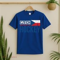 Czech Republic Czechia Hockey International Ice Supporter Cool Gift T-Shirt thumb 2