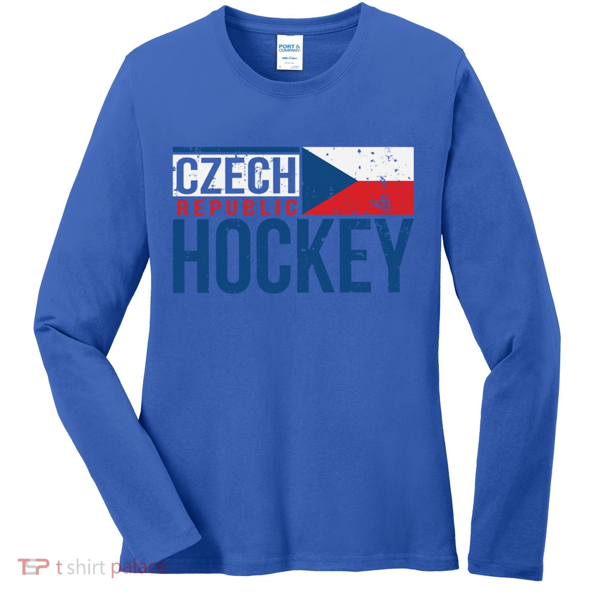 Czech Republic Czechia Hockey International Ice Supporter Cool Gift Women's Long Sleeve Shirt